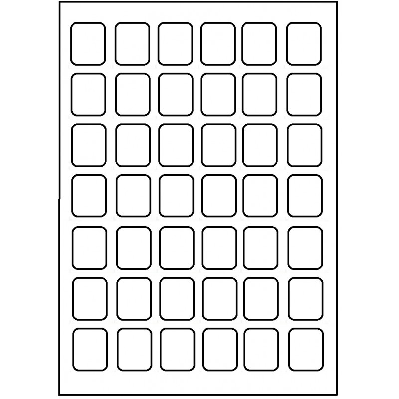 25,0 x 33,0 mm / 42 per vel