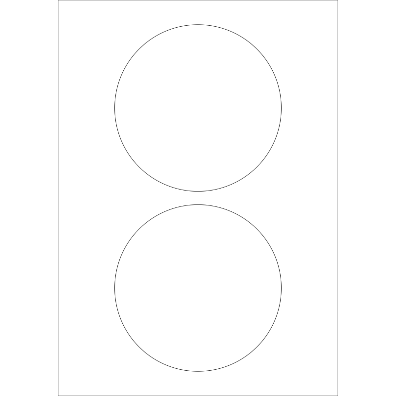 125mm rond / 2 per vel