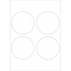 rond 95 mm / 4 per vel